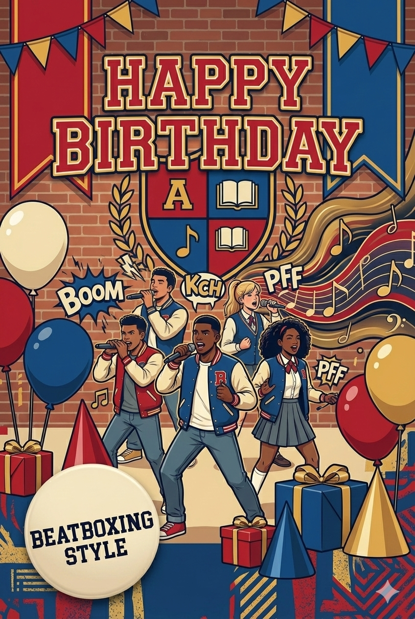 Happy Birthday – Beatboxing Style (Musik-Grußkarte)